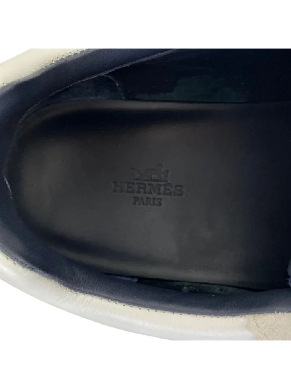 Hermes Bouncing Sneakers 44 White Navy